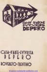 Depero 1927 autograph on back