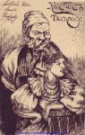 Russia Russland hand-drawn easter greetings 1914