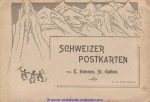 Cover sig Hansen/Nolde ca 1900 &#8222;Schweizer Postkarten&#8220; pub Prantl in Munich