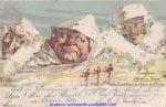Mountain with faces # 7 sig Hansen / Nolde 1897 pub Killinger Berge mit Gesicht