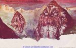 Mountain with faces sig Hansen / Nolde ca 1900 pub Philipp &amp; Kramer Berge mit Gesicht
