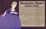 Litho sig Bernhard Marionetten-Theater ca 1910 holländischer Zudruck