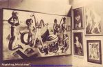 real photo Ausstellung &#8222;Entartete Kunst&#8220; ca 1938