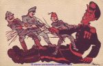 Krampus Devil sig Biro ca 1915 Ungarn