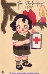 Litho christmas 1914 red cross