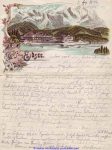 Litho Kartenbrief Eibensee 1896