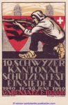 Litho Einsiedeln Schützenfest 1920