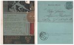 Ver Sacrum Litho auf Kartenbrief kaschiert sig Gustav Klimt innerhalb Wiens versendet 1898