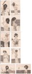 Set mit 10 Litho Karten &#8220;Greek vergins&#8221; D.30 sig Raphael Kirchner um 1900