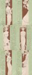 Set mit 6 Litho Karten &#8222;Demi Vierge&#8220; D.3 an eine Adresse sig Raphael Kirchner um 1901