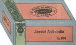 Klappkarte Zigaretten &#8222;Antinicotin&#8220; 1911