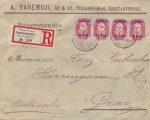 Reko Konstantinopel nach Graz um 1910 russische Post