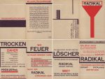 Dexel Feuerlöscher 4fach Klappkarte/ getrennt 1924