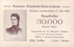 Kaiserin Elisabeth Heim Lotterie 1906
