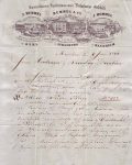 Rechnungsbogen als Brief 1844 Fa. Hummel Kehl/ Strassburg/ Mannheim nach Dornbirn