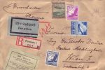 Reko Luftpost Brief um 1936 von Pforzheim nach Wien vom Zoll geöffnet