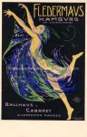 Litho Fledermaus Hamburg &#8211; Ballhaus Cabaret &#8211; sig. Schwormstädt &#8211;  1910