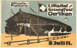Litho Limattal Gesangfest Oerlikon sig Huber 1911