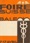 Klappkarte Foire Suisse Bale &#8211; Basel Messe 1934