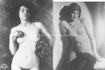 Frantisek Drtikol, Frauenakte um 1925, 2 Fotos Vintages Gelatinesilber 8 x 11 cm (8,5 x 13,5 cm)
