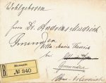 3 Briefe um 1886 dabei 1 x Reko Hernals nach Gmunden