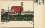 Litho WW 134 Urban Janke &#8211; Wien Minoritenkirche