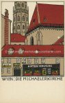 Litho WW 140 Urban Janke &#8211; Wien Michaelerkirche