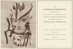 Klappkarte Wiener Werkstätte sig. D. Peche &#8211; Wiener Messe &#8211; 1921