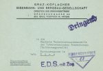 Graz &#8211; Köflach E.D.S. mit Zug um 1965