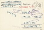 AK 21.11.1945 Vermerk: Nach dem Gebiet rechts der Neisse zur Zeit keine Postverbindung