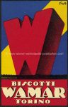 Biscotti Wamar Torino Turin sig Borghi um 1925