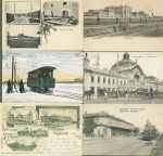 Lot mit mehr als 80 AK Osteuropa mit Polen Russland Rumänien und anderen Thema Eisenbahn und Tramway 1900 bis 1945