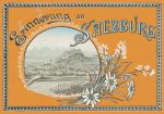 Litho-Leporello mit 16 Lithos Salzburg mit Gaisberg um 1890
