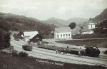 Fotokarte Frankenfels Bahnhof um 1910