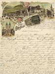 Litho Kartenbrief Brixen mit Hotel Elefant 1898 (rechts kleiner Öffnungsmangel)