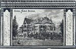Metallfolienkarte Ildize Hotel Bosna um 1900