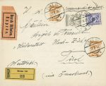 Graz 10 Reko Express Brief nach Zirl 1929