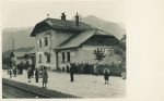 Fotokarte Ledenitzen im Rosental Bahnhof um 1940