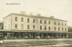 Fotokarte Gloggnitz Bahnhof um 1919