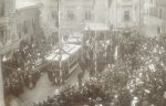 Fotokarte Ybbs a.d. Eröffnung der Strassenbahn 1907