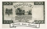 Fotokarte Danzig 100 Gulden 1931