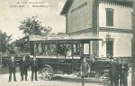 Antiesenhofen Bahnhof Post Autobus um 1915