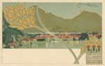 komplettes Set mit 6 Lithokarten Gardasee &#8211; um 1900