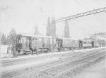 Lot mit 5 Fotos Überetscherbahn Bozen &#8211; Eppan &#8211; Girlan um 1900 21 x 29 cm leichte Lichtverluste