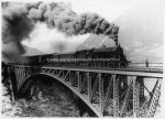 Tauernbahn auf der Angerschluchtbrücke 1926 Foto 12,4 x 17,4 cm