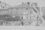 J. Gugler, Bozen GH zum schwarzen Greif um 1893 Kabinettfoto Untersatzkarton leicht bestossen