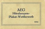komplettes Set mit 19 AK &#8211; AEG Plakat Wettbewerb &#8211; mit original Umschlag &#8211; 1916