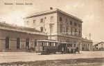 Sulmona &#8211; Bahnhof mit Tramway &#8211; 1916