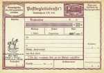 Postbegleitadresse mit Zudruck Piatnik (Pferd..) &#8211; um 1920