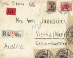 Reko Brief Kobe nach Wien &#8211; zollamtlich geöffnet &#8211; 1935